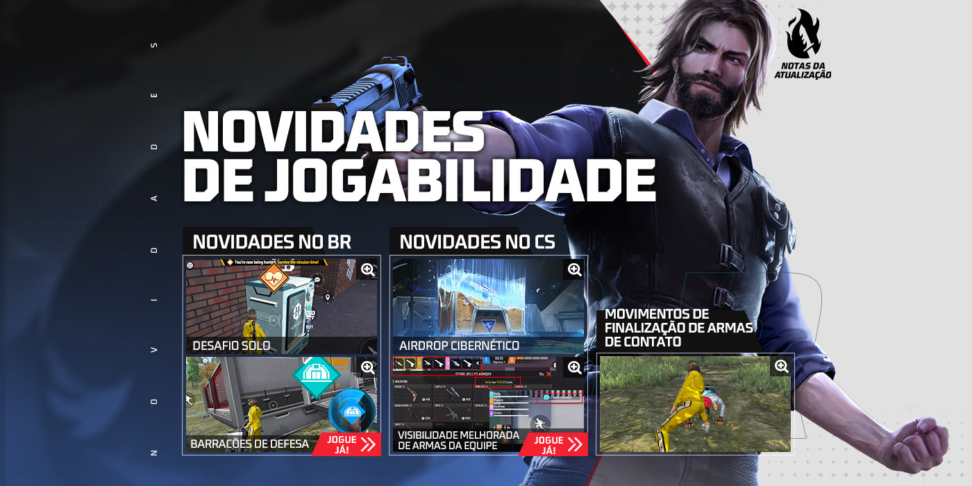 Atualização do Free Fire traz retorno do modo Caça aos Zumbis Desafio