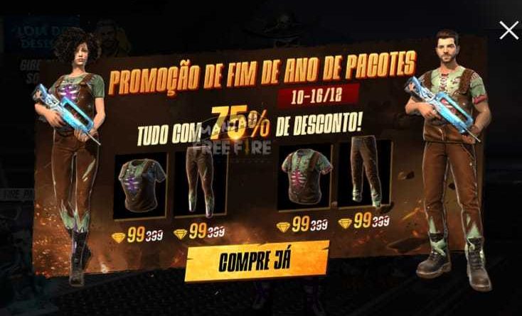 promoção de fim de ano free fire