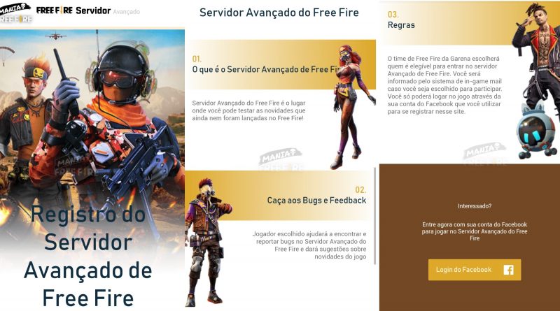 servidor avançado de Free Fire