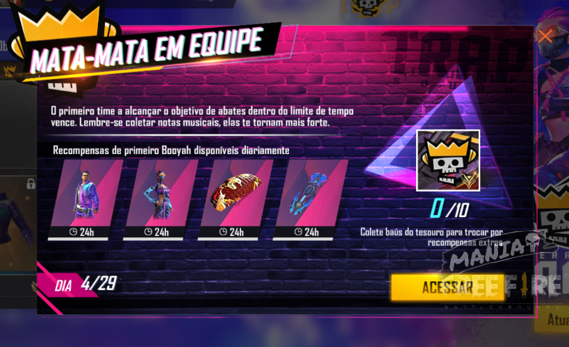 Códigos das Skins do Passe de Elite Free Fire Operação Trap