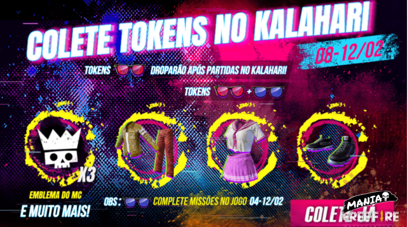 tokens óculos escuros