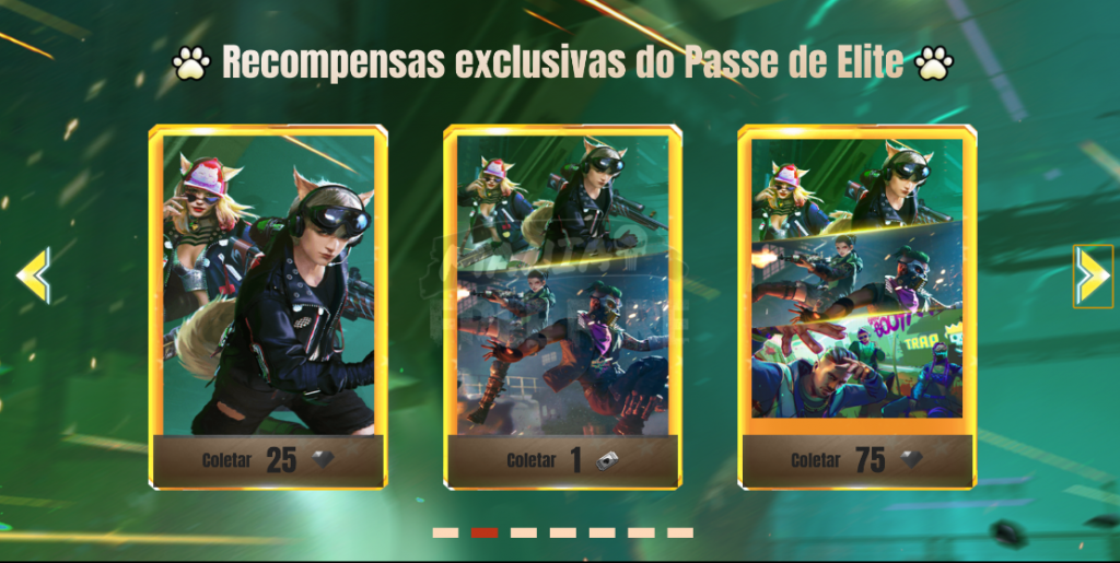 Códigos do Passe de Elite Agentes Selvagens no Free fire