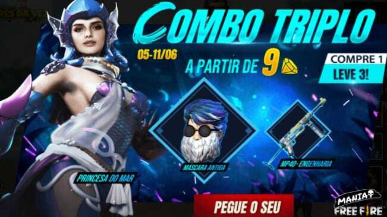 Free Fire: evento de recarga de diamantes traz skin Máscara Dentes