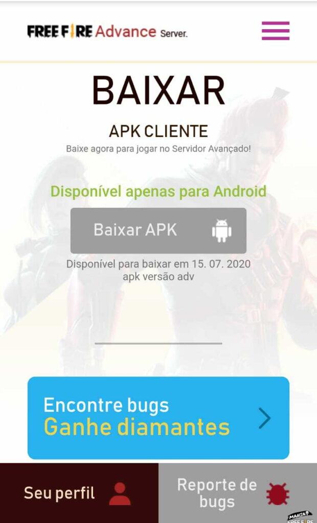 Free Fire - Download do Servidor Avançado de Julho 2020 (APK