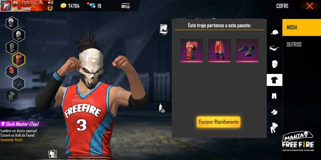 Free Fire: Garena libera skin Dunk Master grátis para jogadores do Brasil:  Como obter!