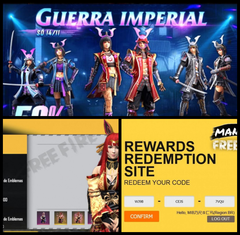 Novo Código Free Fire Reward GARENA Val. 06/02 a 12/02 #essc #fabiosma