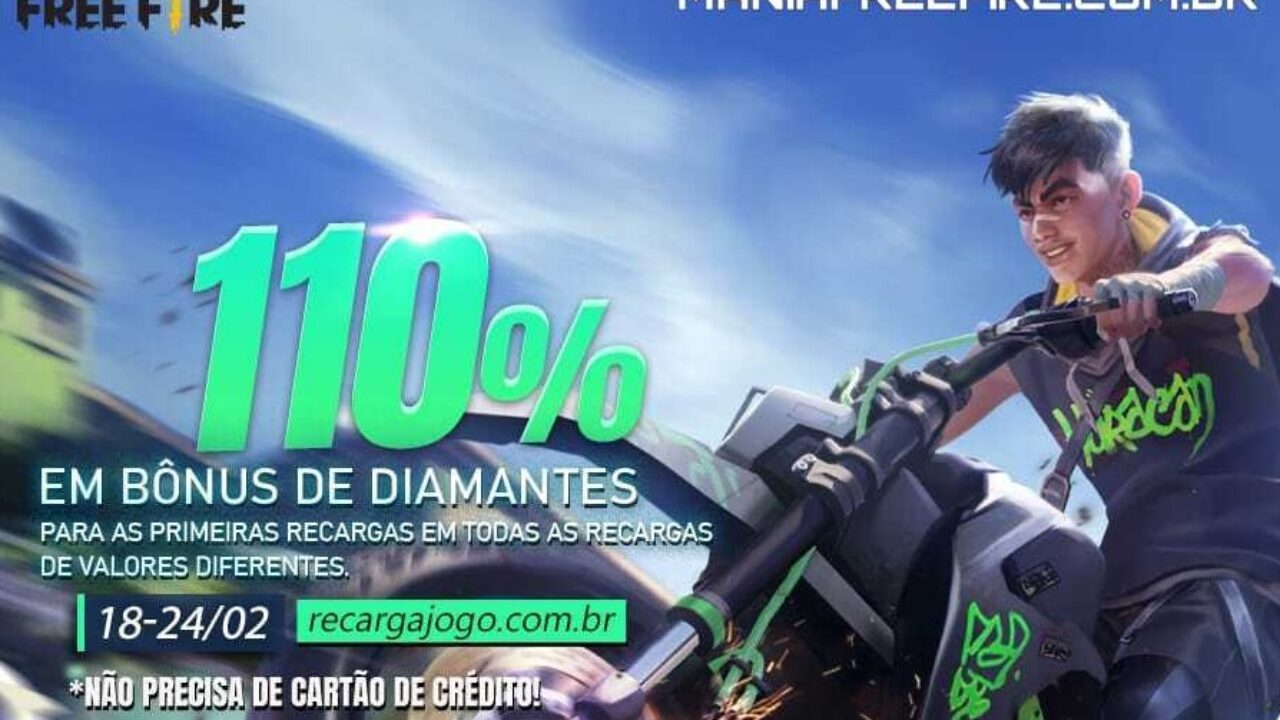 Free Fire: 110% de bônus em diamantes começa hoje, veja como conseguir