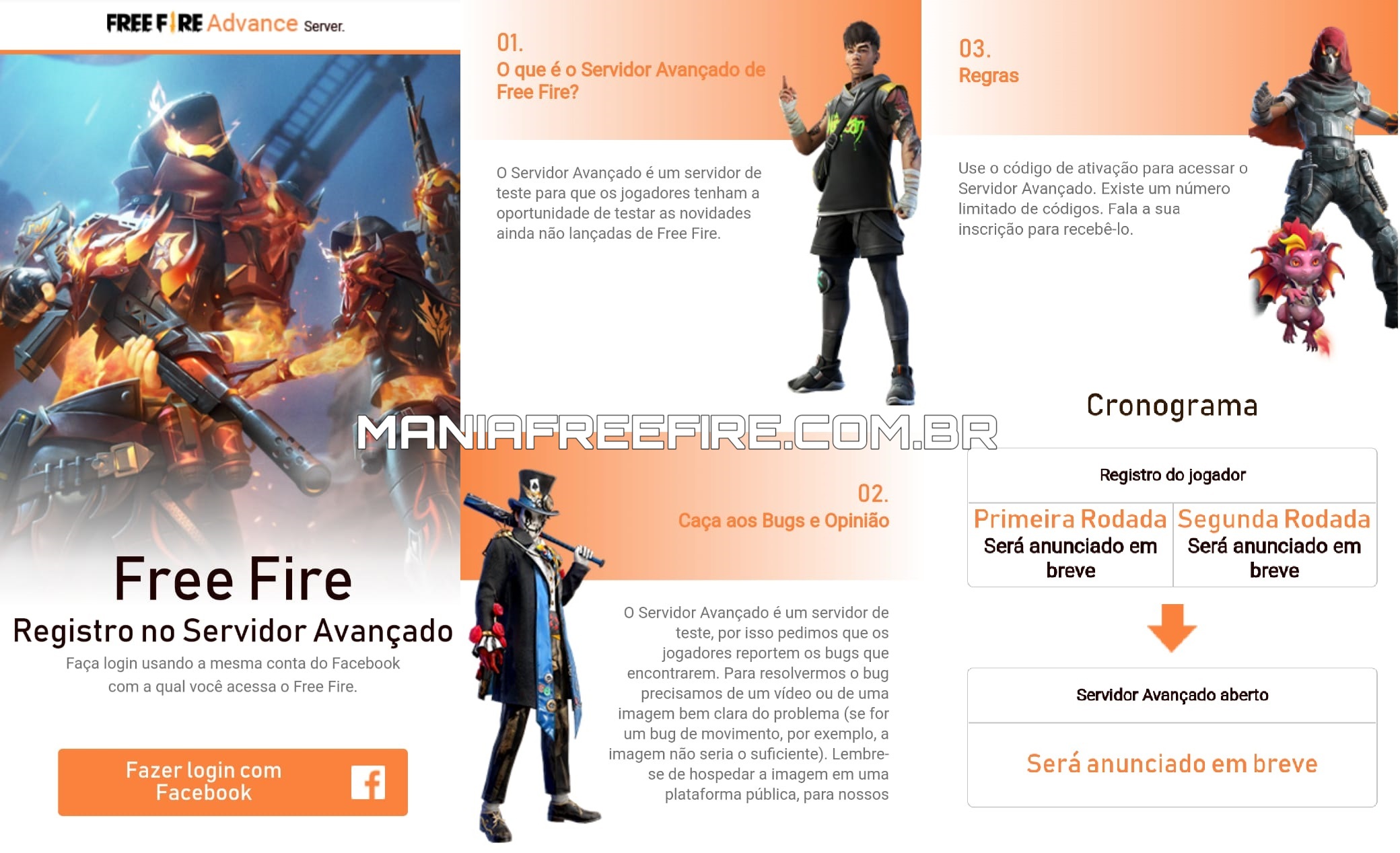 INSCRIÇÕES ABERTAS PARA O SERVIDOR AVANÇADO 2022 - Mania Free Fire