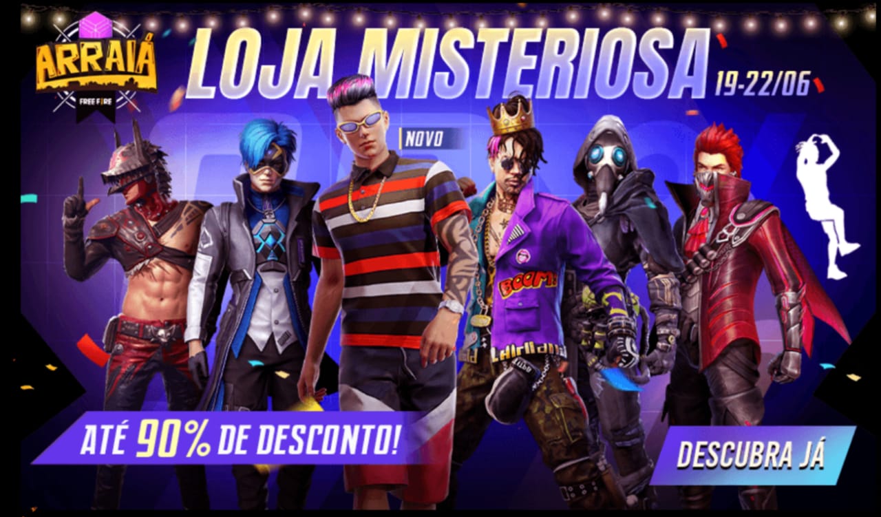 A que horas chega a Loja Misteriosa no Free Fire?