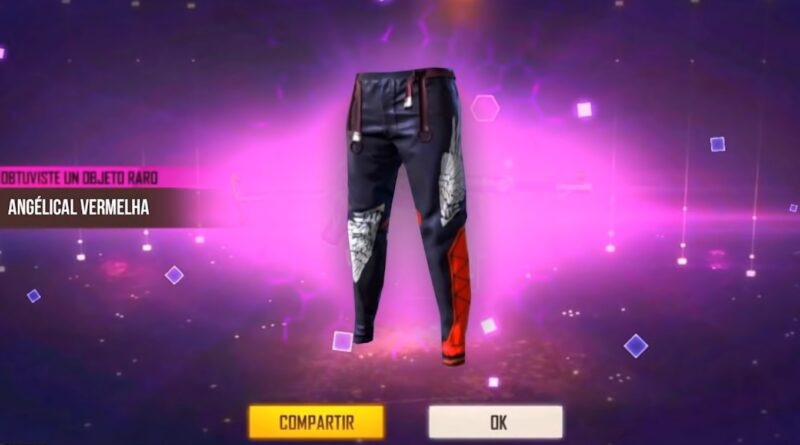 CODIGUIN FF: Código Free Fire da Calça Angelical Amarela ativos