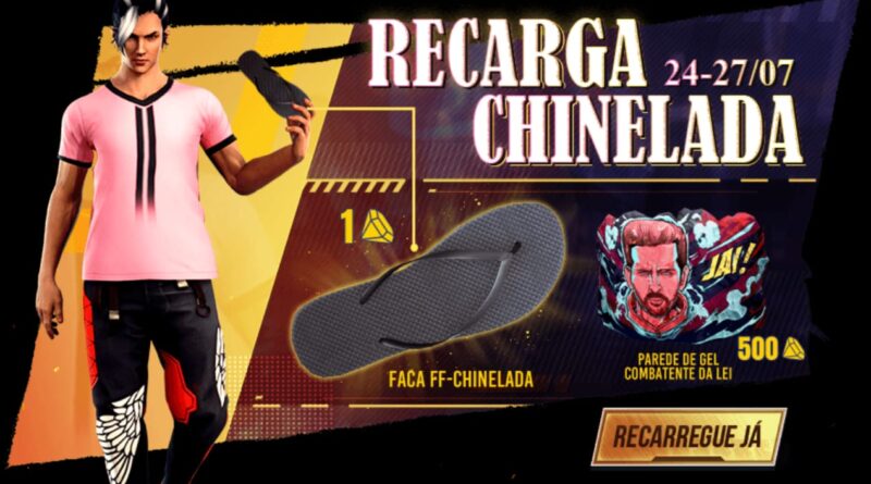 RECARGA CHINELADA: PRIMEIRA SKIN DA FACA! ÚLTIMA CHANCE GELO DO JAI