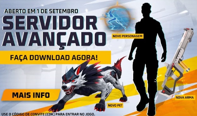 COMO BAIXAR E JOGAR NO SERVIDOR AVANÇADO DO FREE FIRE! COMO COLOCAR O CÓDIGO!  