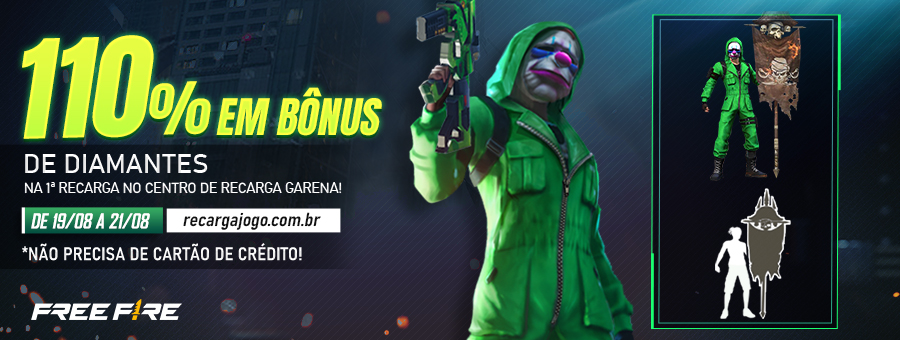 Free Fire: novo evento de recarga de diamantes traz skin Panela