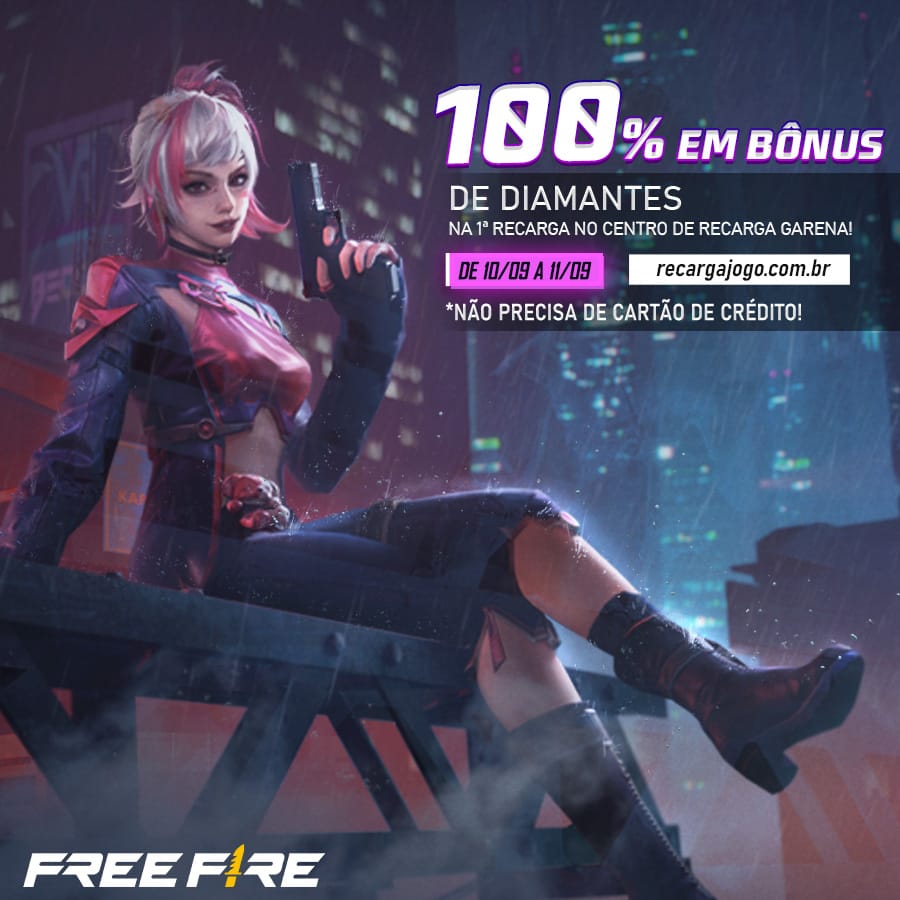 COMO PEGAR 100% NO BÔNUS LUNAR DE RECARGA FREE FIRE 