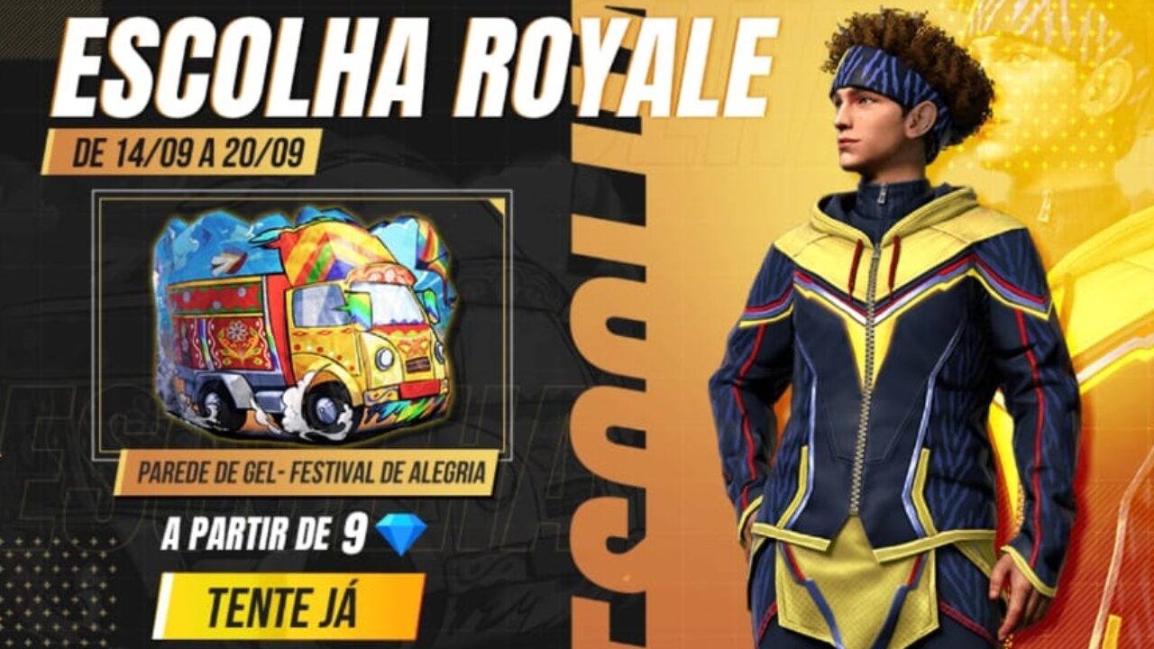 Garena Free Fire - ✨Uma viagem através do tempo e do espaço✨ A Parede de  Gel Universo Fragmentado já está disponível no Escolha Royale. Quem aí já  pegou? 😍