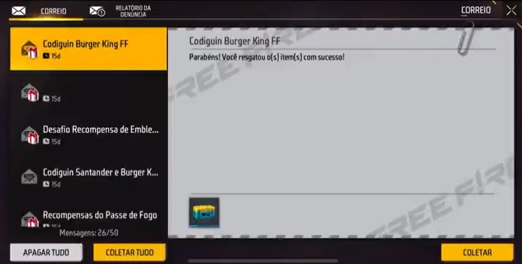CODIGUIN FF: novo código Free Fire infinito e universal com a Jaqueta  Santander